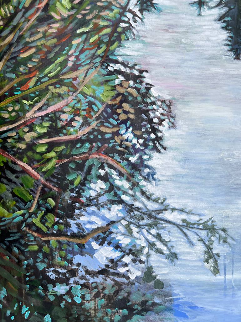 Original Abstract Landscape Painting by Alissa Kim Tjen