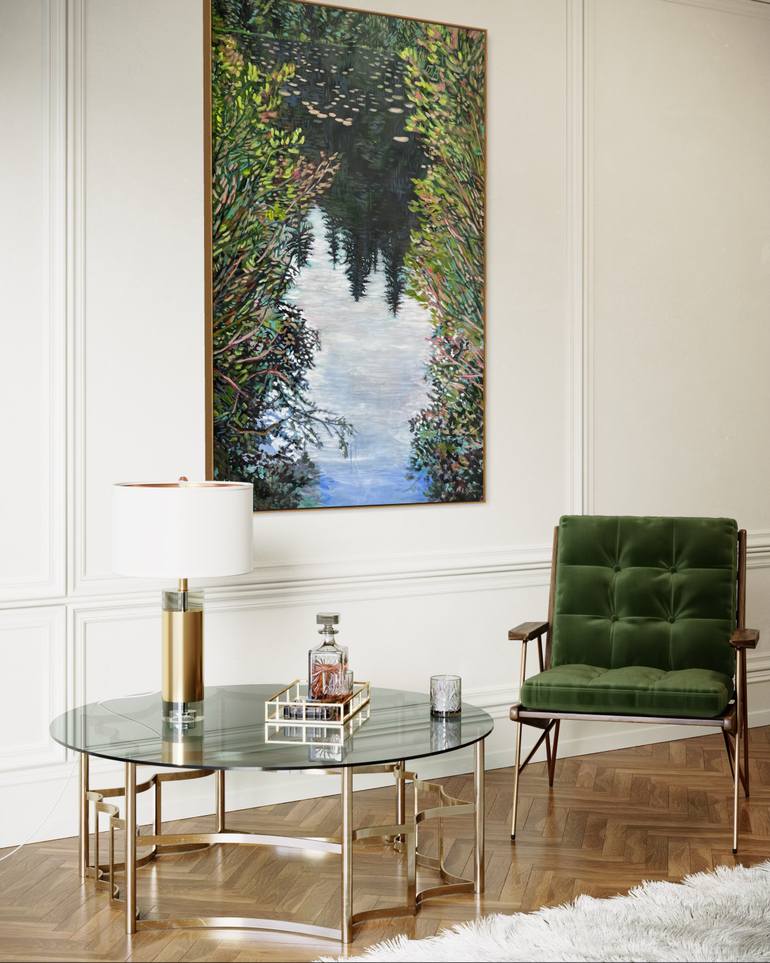Original Abstract Landscape Painting by Alissa Kim Tjen