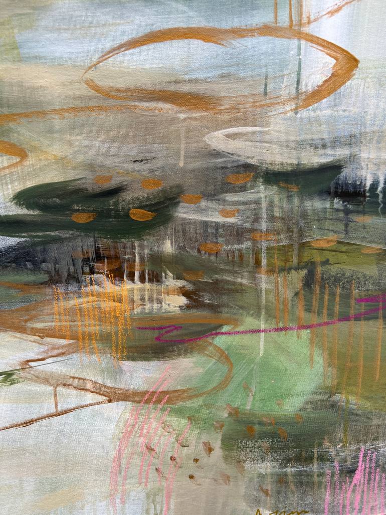 Original Abstract Expressionism Abstract Painting by Alissa Kim Tjen