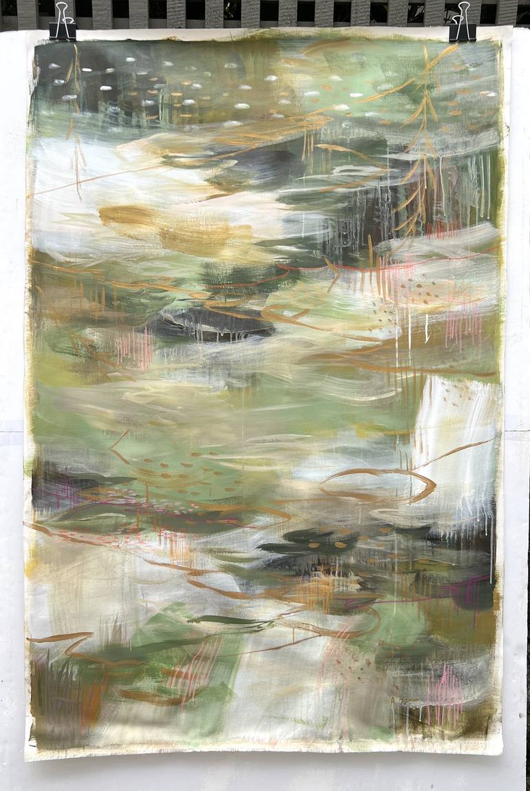 Original Abstract Expressionism Abstract Painting by Alissa Kim Tjen