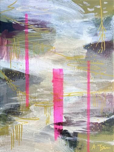 Original Abstract Expressionism Abstract Painting by Alissa Kim Tjen