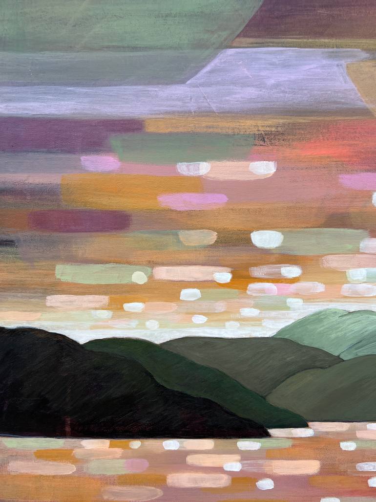 Original Abstract Landscape Painting by Alissa Kim Tjen