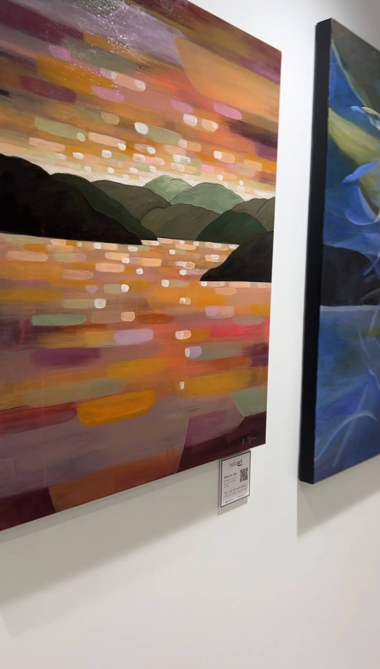 Original Abstract Landscape Painting by Alissa Kim Tjen