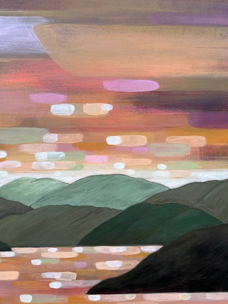 Original Abstract Landscape Painting by Alissa Kim Tjen