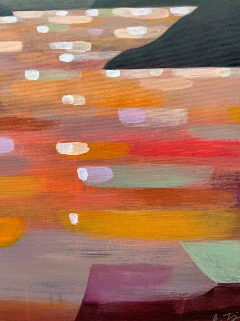 Original Abstract Landscape Painting by Alissa Kim Tjen
