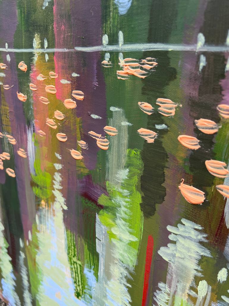 Waterlily Pond XI Painting by Alissa Kim Tjen | Saatchi Art