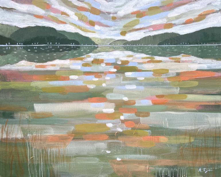 Print of Abstract Expressionism Abstract Paintings by Alissa Kim Tjen