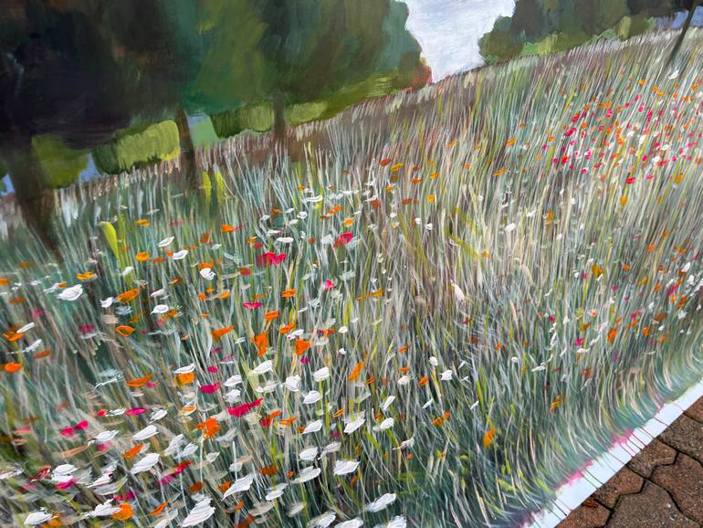 Original Abstract Landscape Painting by Alissa Kim Tjen