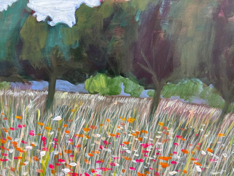 Original Abstract Landscape Painting by Alissa Kim Tjen