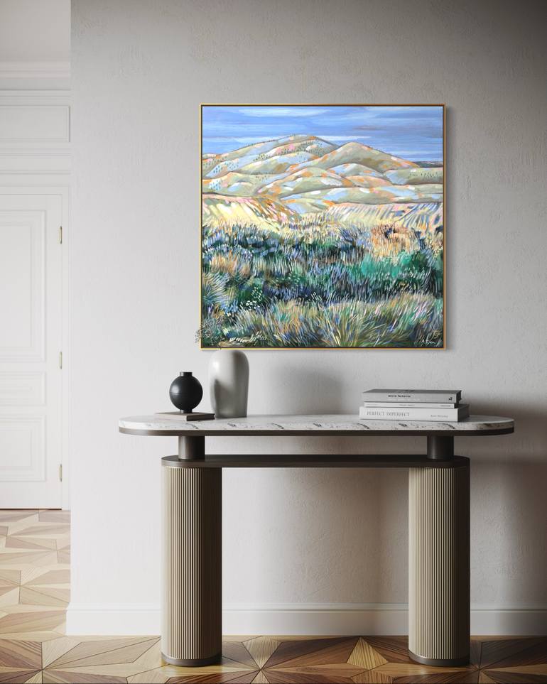 Original Abstract Landscape Painting by Alissa Kim Tjen