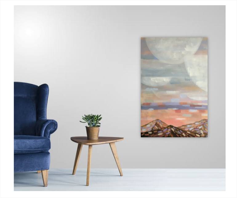 Original Abstract Landscape Painting by Alissa Kim Tjen