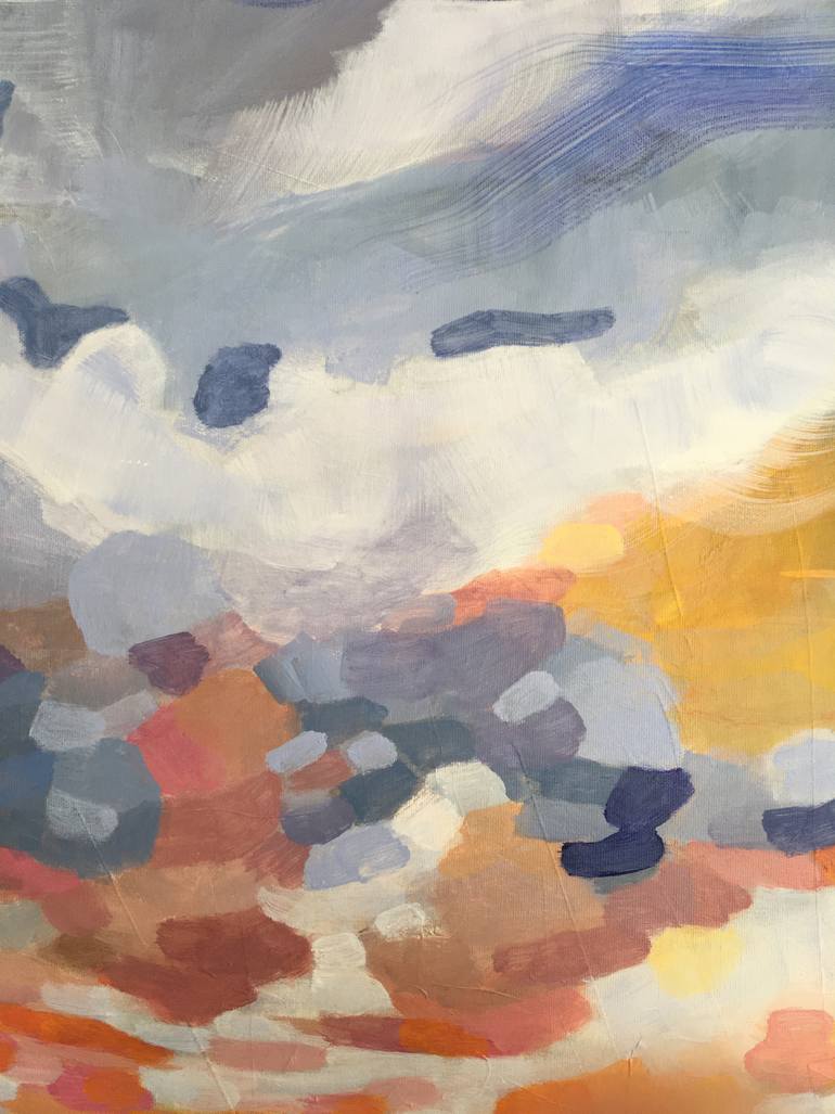 Original Abstract Landscape Painting by Alissa Kim Tjen