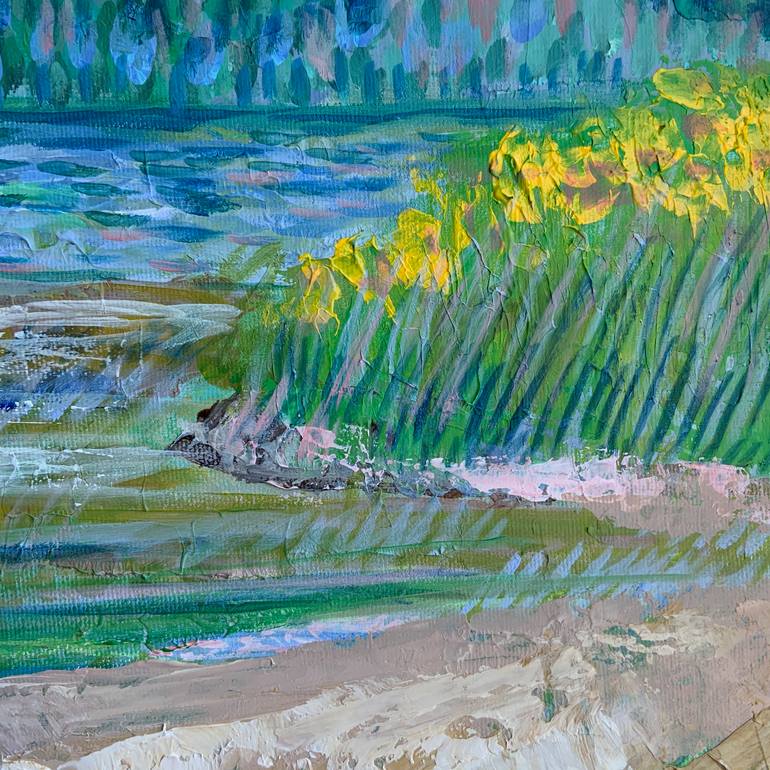Original Abstract Expressionism Landscape Painting by Alissa Kim Tjen