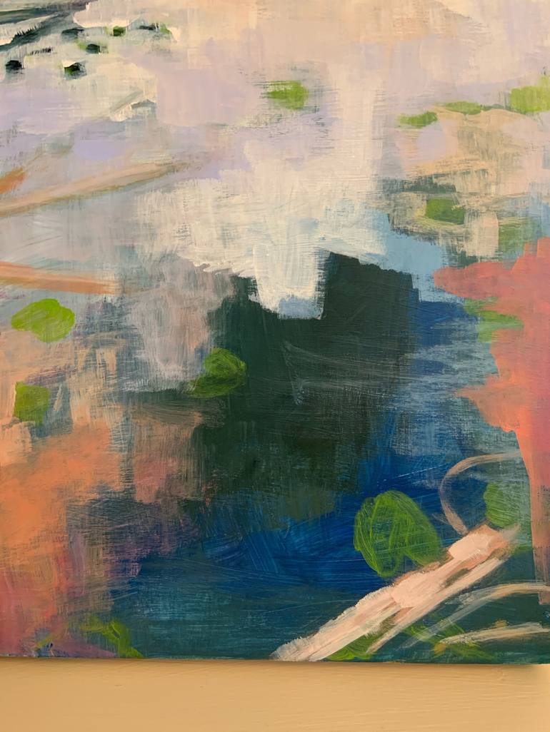 Original Abstract Landscape Painting by Alissa Kim Tjen