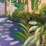 This piece leads the viewer to have a meditative walk through the woods with their eyes. Inspired by a trail in Sechelt, Sunshine Coast.

All sides painted in black.
