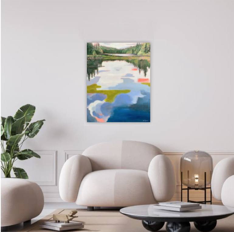 Original Abstract Expressionism Abstract Painting by Alissa Kim Tjen