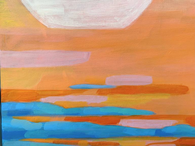 Saffron Evening Painting by Alissa Kim Tjen | Saatchi Art
