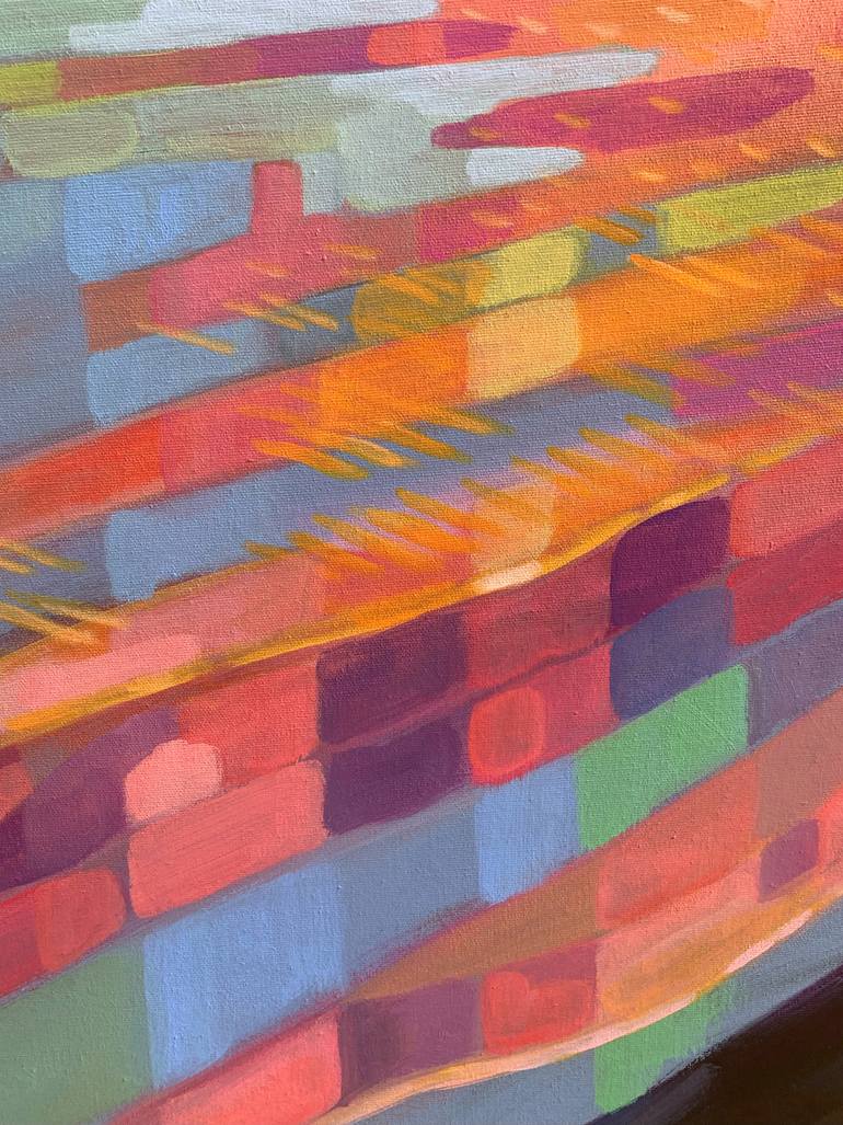 Original Abstract Expressionism Abstract Painting by Alissa Kim Tjen