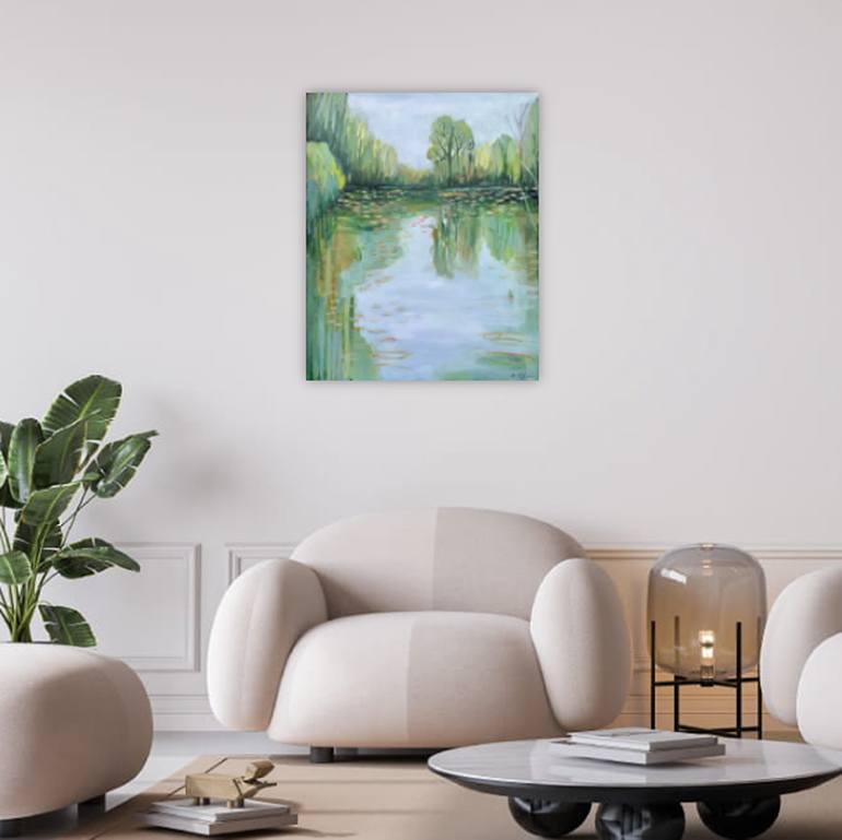 Original Impressionism Landscape Painting by Alissa Kim Tjen