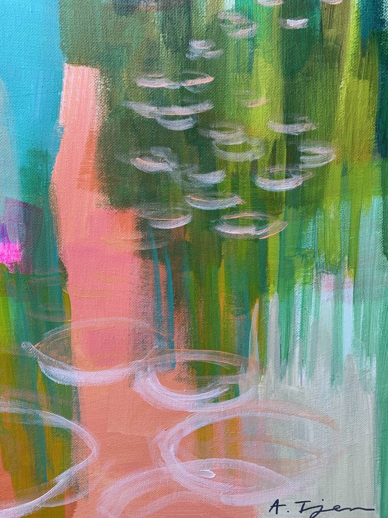 Original Abstract Expressionism Abstract Painting by Alissa Kim Tjen