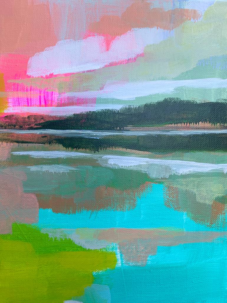 Original Abstract Expressionism Abstract Painting by Alissa Kim Tjen