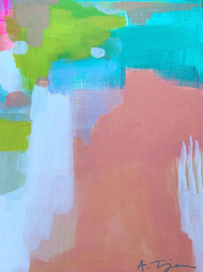 Original Abstract Expressionism Abstract Painting by Alissa Kim Tjen