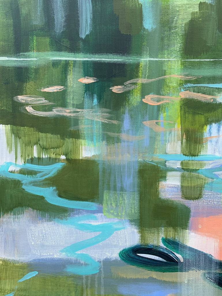 Original Abstract Landscape Painting by Alissa Kim Tjen