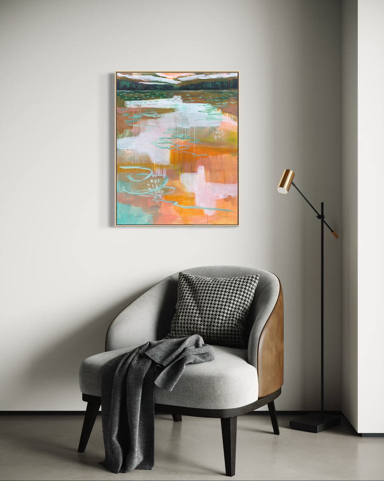 Original Abstract Expressionism Abstract Painting by Alissa Kim Tjen