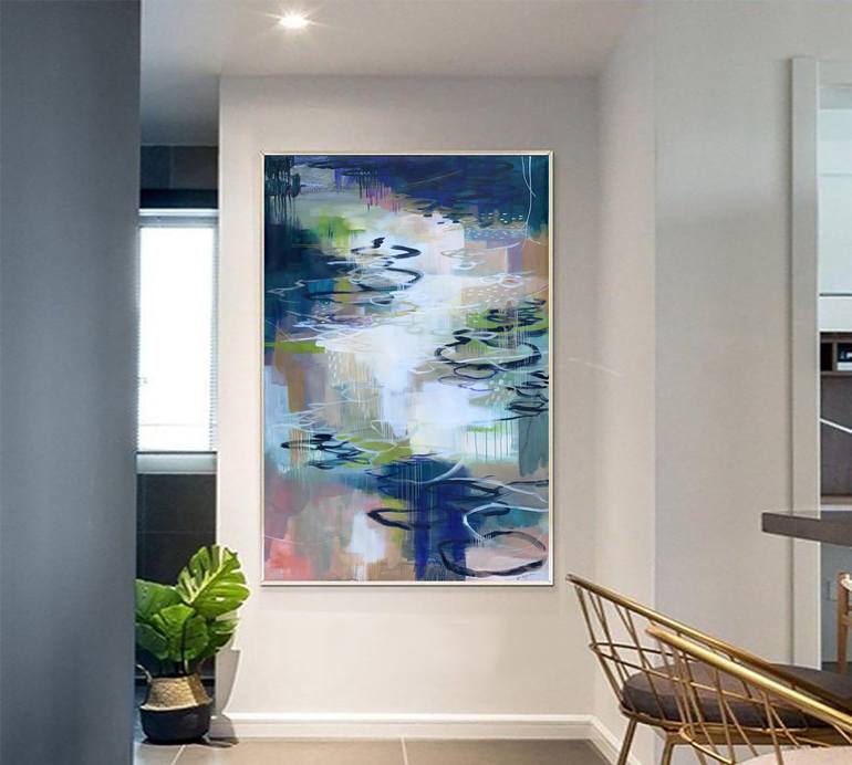 Original Abstract Expressionism Abstract Painting by Alissa Kim Tjen