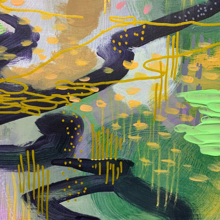 Original Abstract Expressionism Abstract Painting by Alissa Kim Tjen
