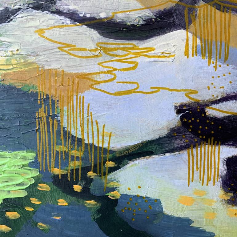 Original Abstract Expressionism Abstract Painting by Alissa Kim Tjen