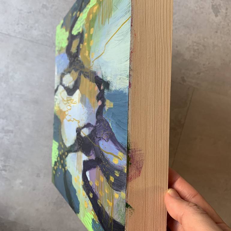 Original Abstract Expressionism Abstract Painting by Alissa Kim Tjen