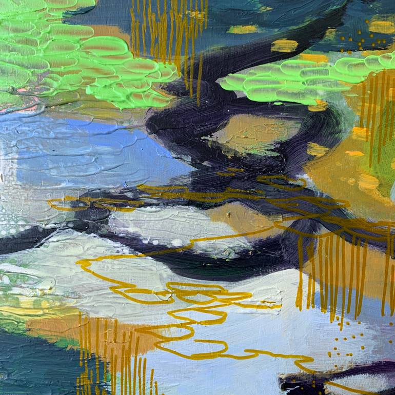 Original Abstract Expressionism Abstract Painting by Alissa Kim Tjen