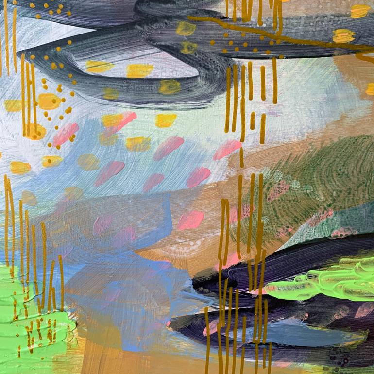 Original Abstract Expressionism Abstract Painting by Alissa Kim Tjen