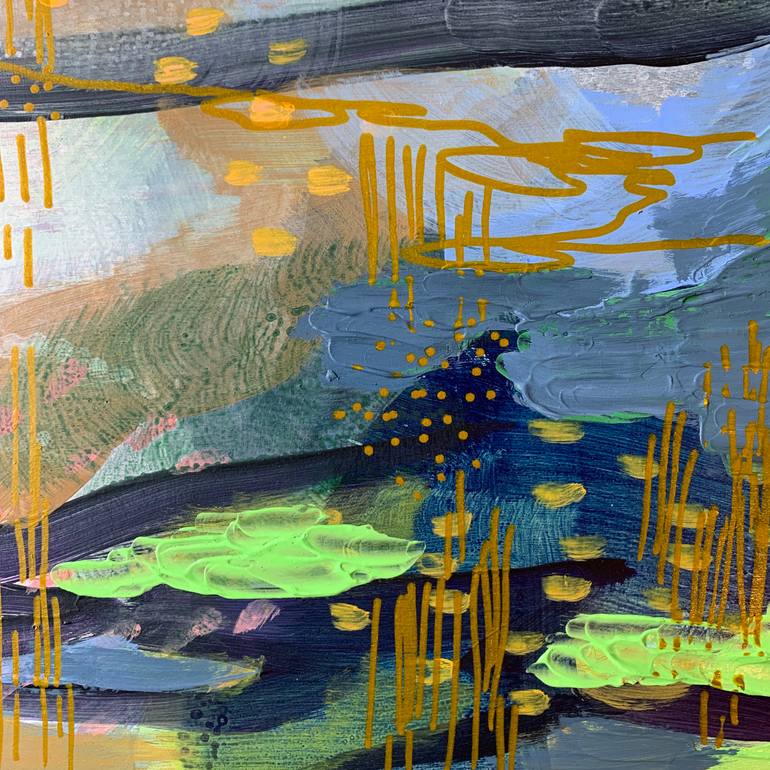 Original Abstract Expressionism Abstract Painting by Alissa Kim Tjen