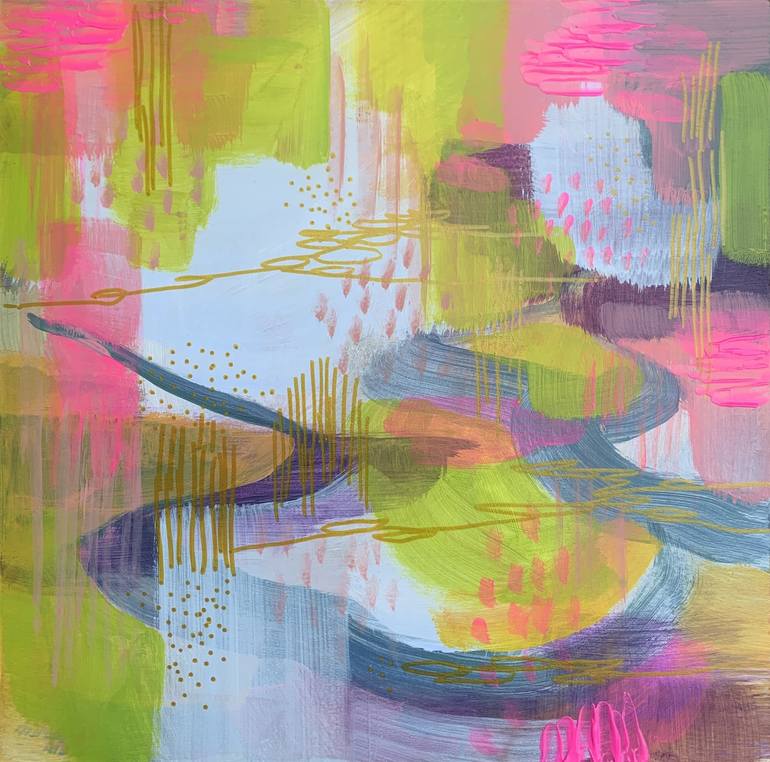 Original Abstract Expressionism Abstract Paintings by Alissa Kim Tjen