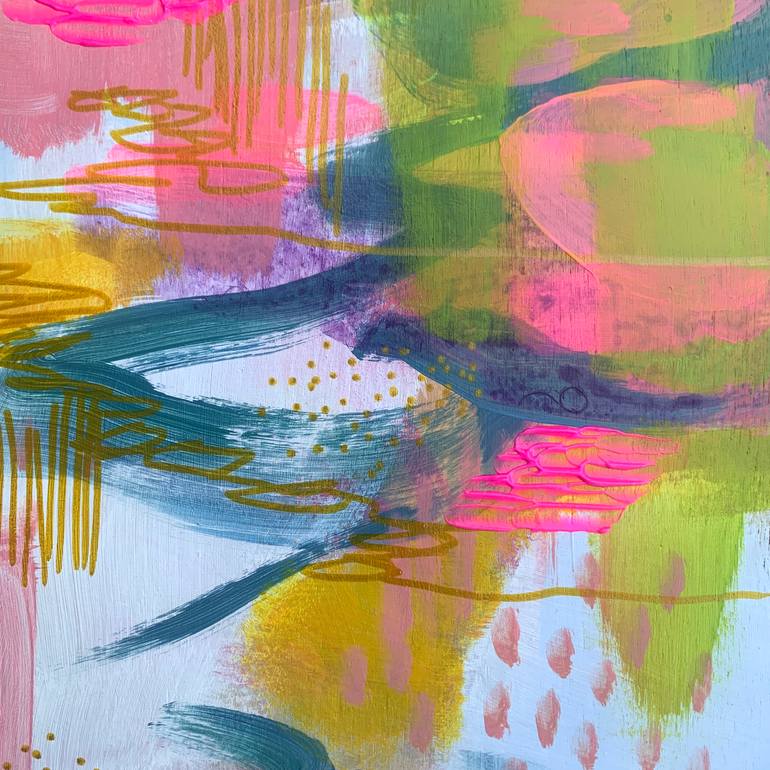 Original Abstract Expressionism Abstract Painting by Alissa Kim Tjen