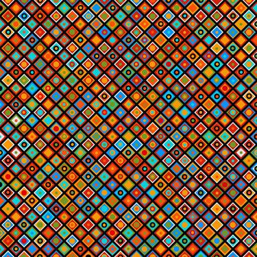 Original Abstract Geometric Digital by Hugo Valentine