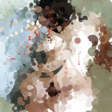 Original Abstract Nude Digital by Hugo Valentine