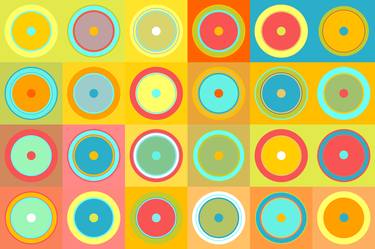 Original Abstract Geometric Digital by Hugo Valentine