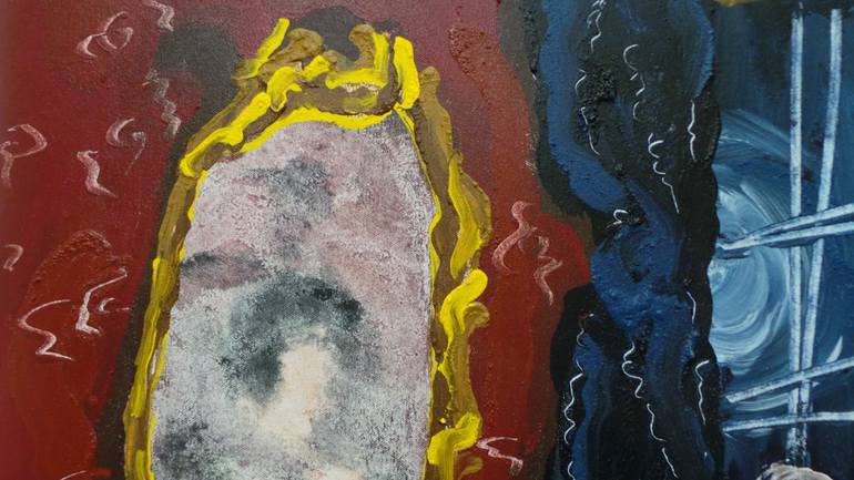 Original Abstract Expressionism Erotic Painting by Fernando Nievas