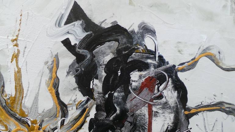 Original Abstract Expressionism Men Painting by Fernando Nievas