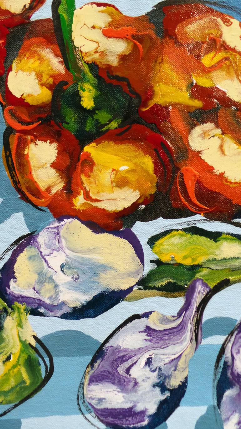 Original Abstract Expressionism Still Life Painting by FERNANDO NIEVAS