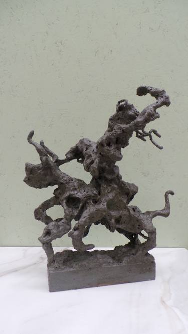 Original Abstract Expressionism Abstract Sculpture by FERNANDO NIEVAS