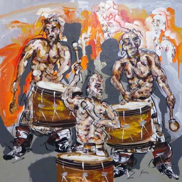 Original Abstract Expressionism Music Paintings by FERNANDO NIEVAS