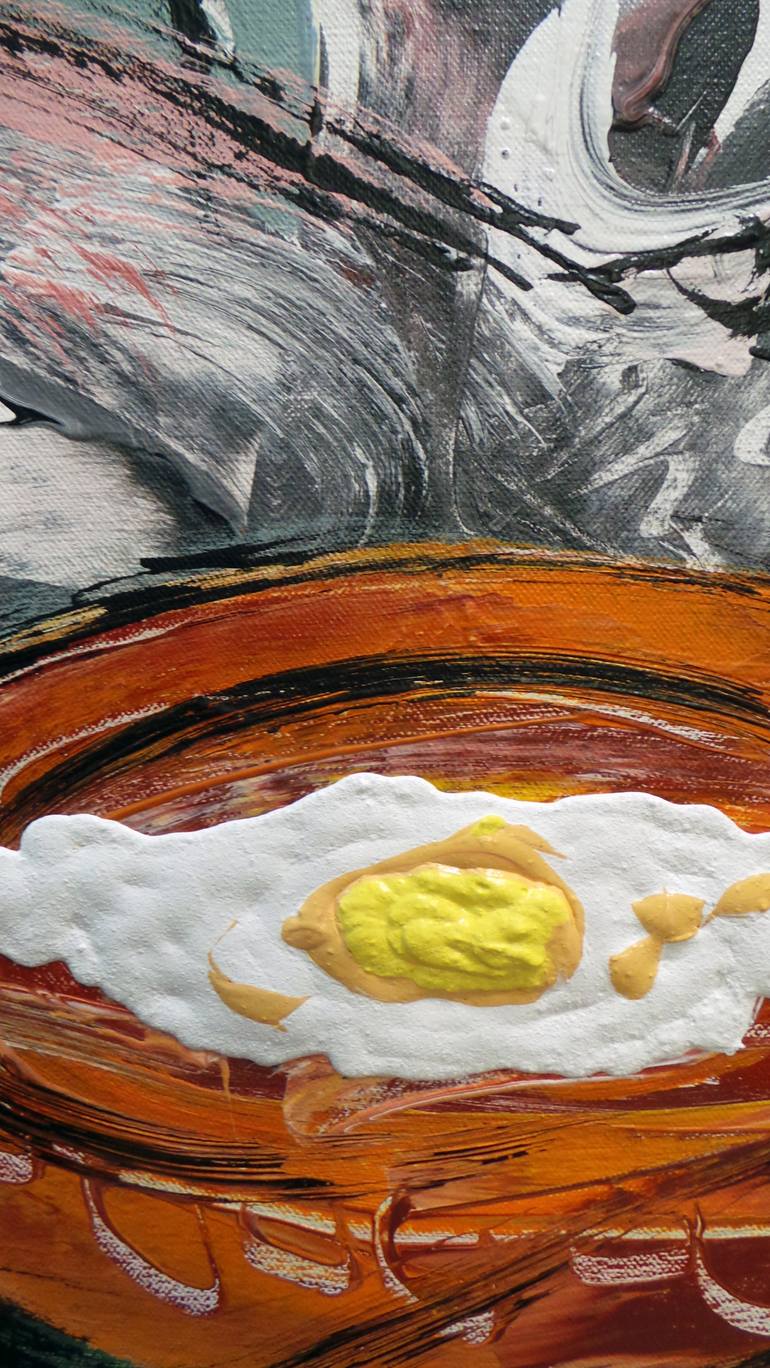 Original Abstract Expressionism Cuisine Painting by FERNANDO NIEVAS