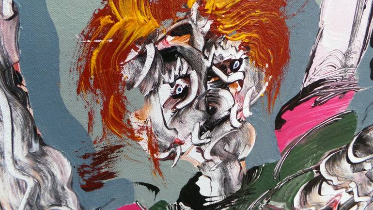 Original Abstract Expressionism Abstract Painting by Fernando Nievas