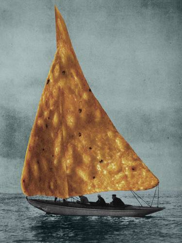 Nacho's Boat (Limited Edition Collage Print 1 of 10) thumb