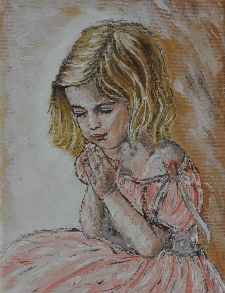 Original Portrait Painting by Maria Cunha