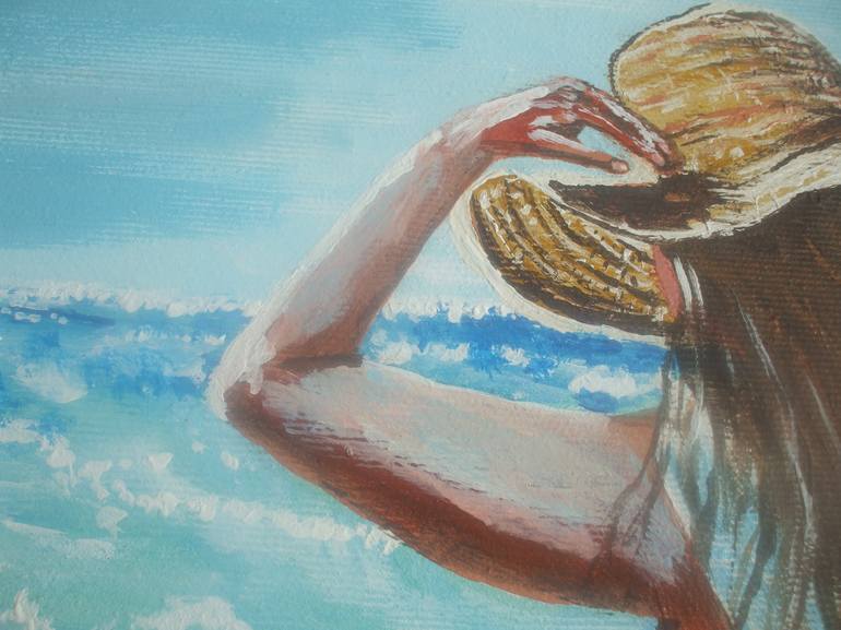 Original Figurative Seascape Painting by Maria Cunha